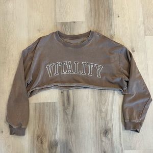 Vitality cropped sweatshirt
